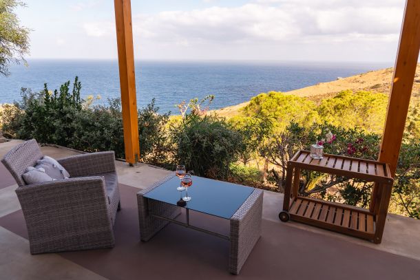 Terras met zeezicht luxe appartement